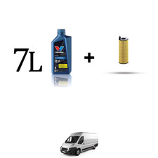 Kit filtro olio e 7L per Fiat Ducato 2.2 JTD 74kw dal 2006 al 2011