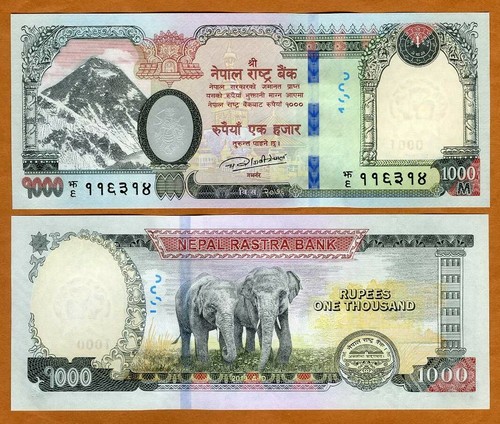 Nepal 1000 rupees 2019 - rupees,,