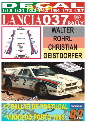 Decal lancia 037 - decal,