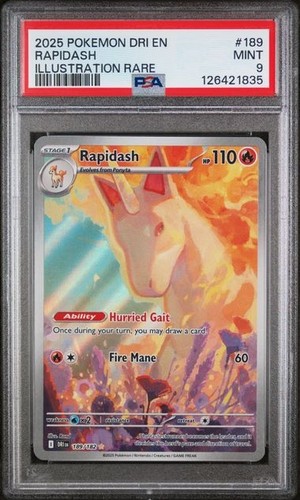 Pokemon card rapidash 189 - pokemon, 189/182