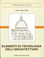 ELEMENTI DI TECNOLOGIA DELL'ARCHITETTURA ARCHITETTURA/URBANISTICA