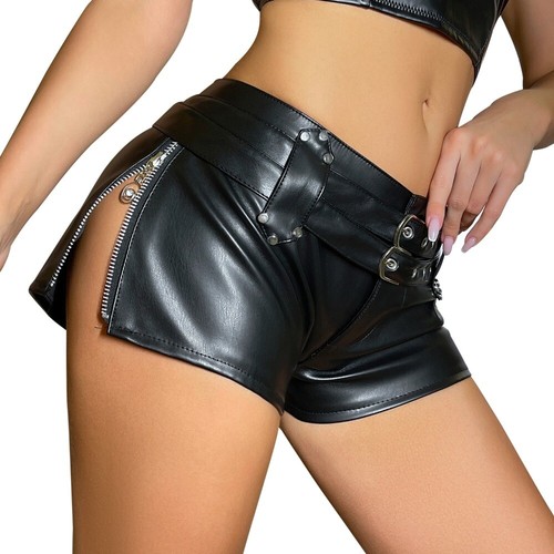 Pantaloncini donna ecopelle