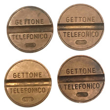 LOTTO DI 4 GETTONI TELEFONICI