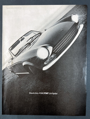 Pubblicità fiat 124 spider - pubblicità,