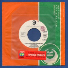 EDOARDO BENNATO IL Rock Di Capitan Uncino JB strip 45 juke box 7 sticker