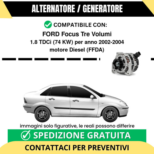 Alternatore ford focus tre - alternatore,