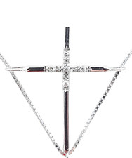 Collana donna  con croce "Uno