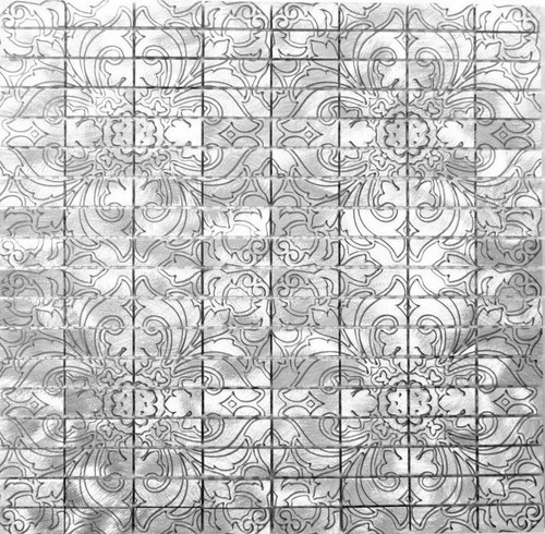 Mosaico piastrella alluminio - piastrella,