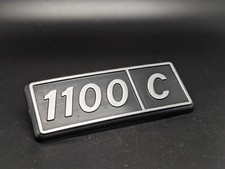 FIAT 1100 1.100 C LOGO SIGLA EMBLEMA FREGIO STEMMA SCRITTA TARGHETTA BADGE TARGA