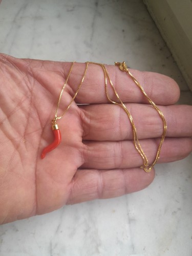 Collana amuleto corno di - amuleto,