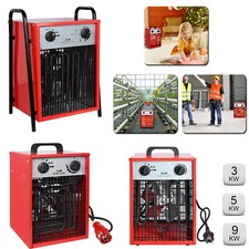 Riscaldatore da costruzione termoventilatore 3 kW - 9 kW riscaldamento elettrico asciugatrice da costruzione radiatore riscaldatore