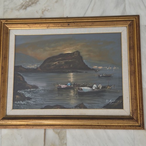 Dipinto olio marina - dipinto, con