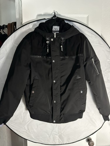 Zara giubbotto uomo nero - zara, con