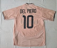 MAGLIA CALCIO VINTAGE JUVENTUS AWAY NIKE 2003/04 FASTWEB #10 DEL PIERO ROSA
