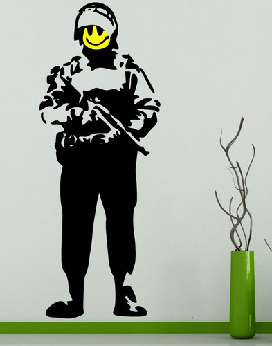 Adesivi parete banksy - parete,