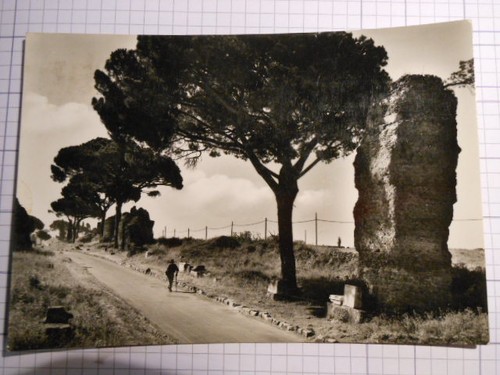 Cartolina roma via appia - via,