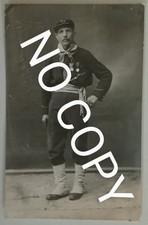 BUDRIO FOTO CARTOLINA(BO) ZAGA ALBINO L'ULTIMO GARIBALDINO TIMBRO A SECCO VEDI..