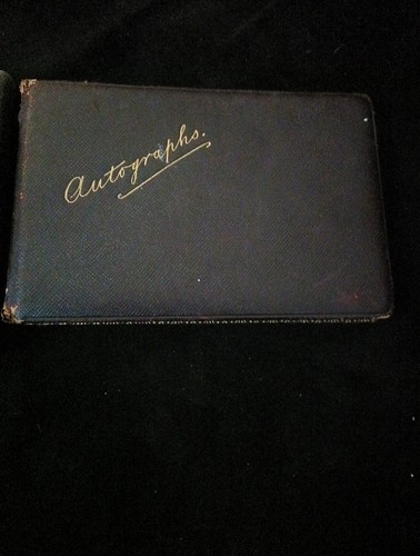 Antique autograph album - autograph,