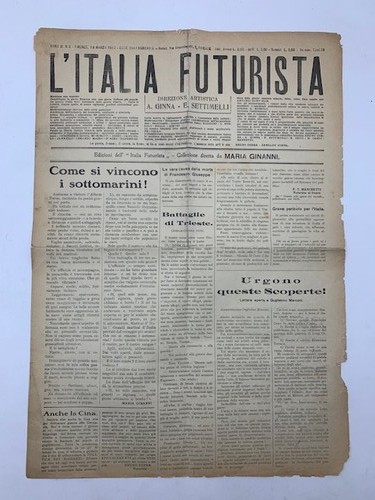 Italia futurista anno - l'italia, 2,