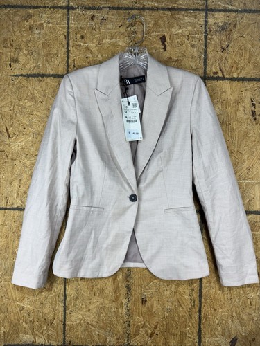 Blazer zara collo rosa chiaro - blazer,