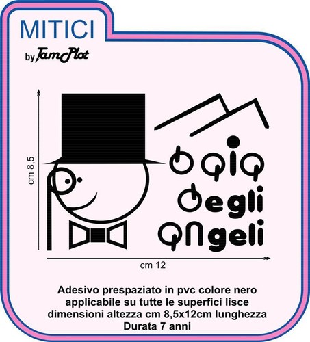 Adesivo baia degli angeli - adesivo,