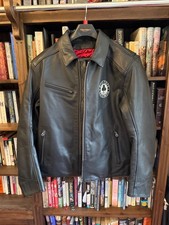 Giacca di pelle nera Triumph da uomo Ace Cafe - L