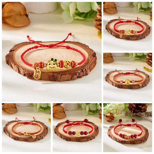 Bracciale corda rossa - corda,