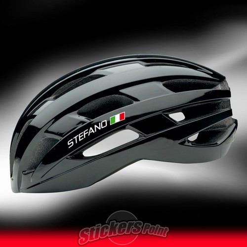 Adesivi casco bici 2 - casco, nome