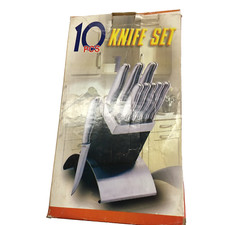 Set  di 9 coltelli in acciaio