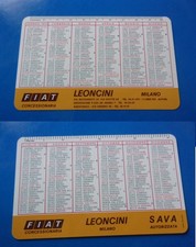 Calendario tascabile plastica