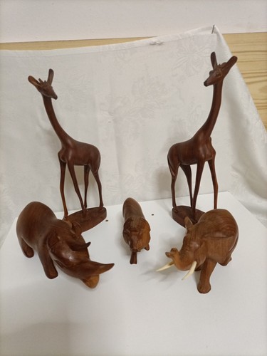 Vintage statuette legno africa - vintage,