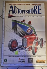 Manifesto Civitavecchia Autoffshore Club Nautico Riva Di Traiano Barca 1988 Spor