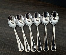 Set 6 cucchiaini da caffè, dolce, modello Goccia  oro, Morinox ,Acciaio 18/10