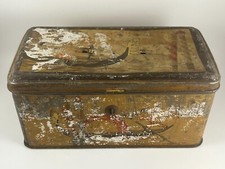 Scatola In Latta Vuota Vintage Biscotti Z.BARACCHINI & FIGLI VILLAFRANCA LUNIGIA