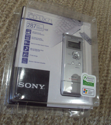 New sony icd ux71 - icd-ux71, digital