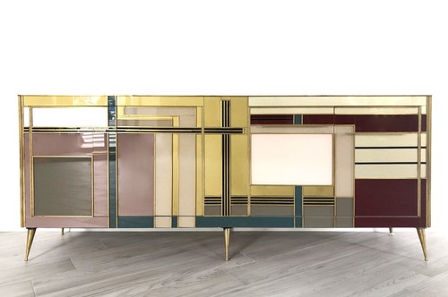 Credenza vetro colorato e - vetro,