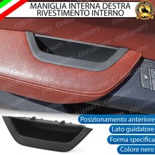 MANIGLIA INTERNA ANTERIORE LATO GUIDATORE SOFT TOUCH NERO BMW X3 F25 X4 F26