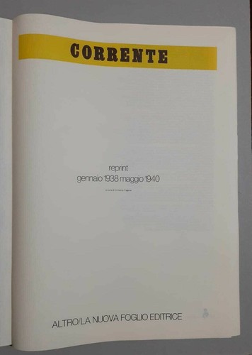 Corrente reprint vita - reprint,