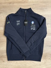 Maglione Giacca Blu Pile Cardigan Ea7 FISI Armani Nazionale Italia Sci Inverno M