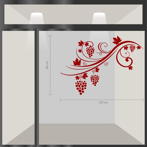Adesivi enoteca vetrine - enoteca,