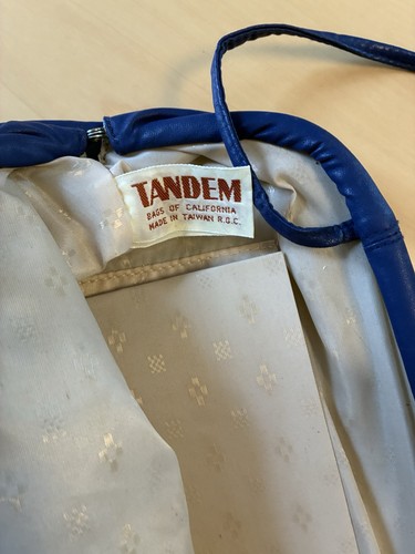 Borsa blu elettrica vintage