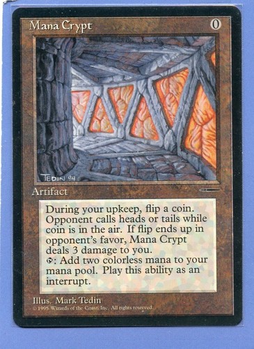 Mtg mana crypt media - crypt,