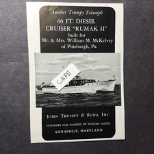Pubblicità 1953 Rumak ll John