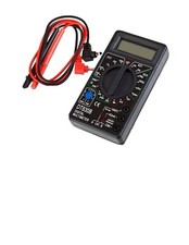Multimetro Tester Digitale Schermo LCD con Cavi Puntali Amperometro Multimeter