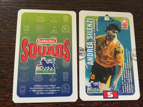 Subbuteo squads 1996 trading - subbuteo,