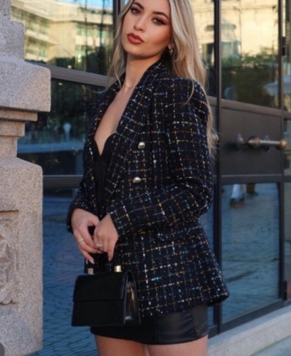 Zara giacca blazer blu - blazer,