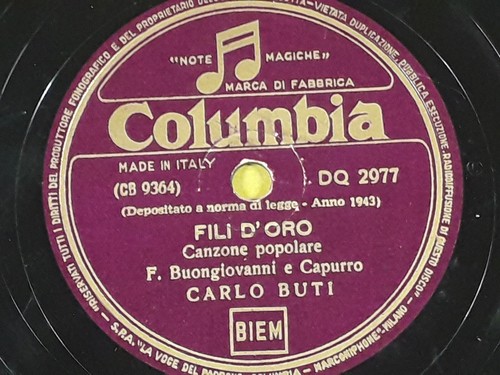 Giri carlo buti amor di - 78, giri-10"carlo