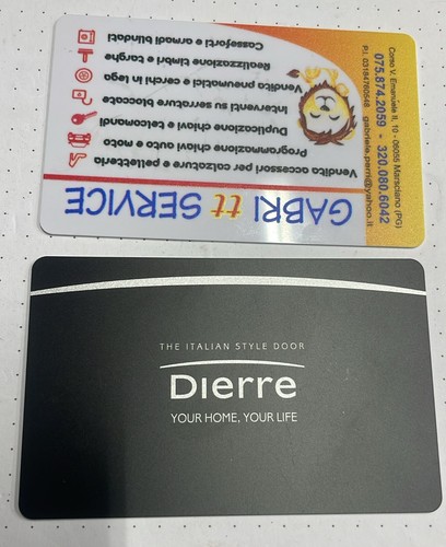 Dierre card chiave - chiave, elettronica