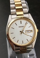 BELLO! PULITO! Con video funzionante: orologio uomo Seiko bicolore metà anni 90 7N43-8111