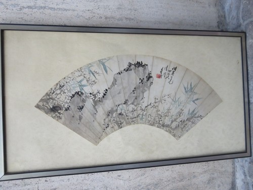 Cornice con antico - cornice, ventaglio